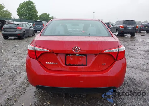 2016 Toyota Corolla Le from USA, damaged, VIN 2T1BURHE7GC646430